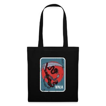 Kusarigama Training Weapon Combat Training Japan - Tote Bag - black - Front
