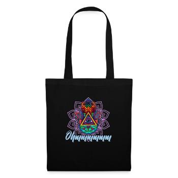 Hamsa Yoga Buddha Talisman Hindu Glück - Stoffbeutel - Schwarz - Vorne