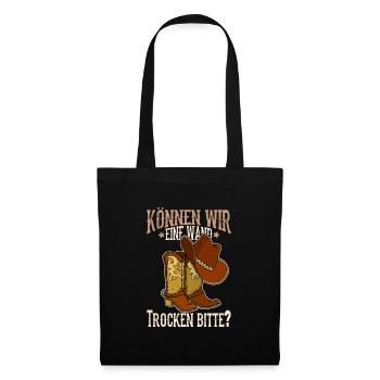 Western Line Dance Stiefel Tanzen Country - Stoffbeutel - Schwarz - Vorne