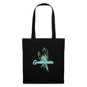 Guatemala National Vogel Quetzal Tropisch - Stoffbeutel - Schwarz - Vorne