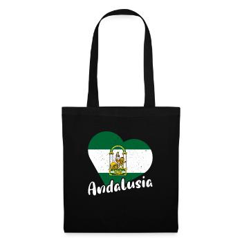 Halbinsel Spanien Andalusien Sevilla Granada - Stoffbeutel - Schwarz - Vorne