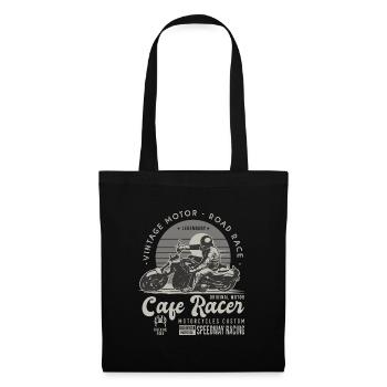 cafer racer motorcycle vintage motorcycle custom motorcycle - Tote Bag - black - Front