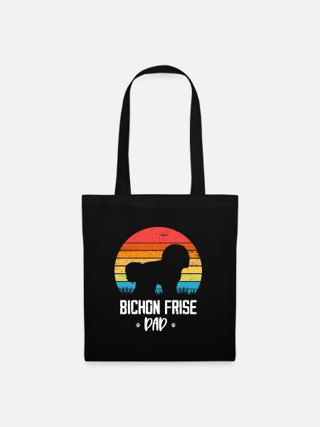 Bichon Frise - Stoffbeutel - Schwarz