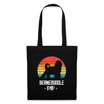 Bernedoodle Dog - Tote Bag - black - Front