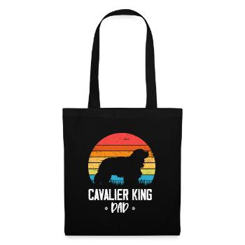 Cavalier King Charles Spaniel Geschenk - Stoffbeutel - Schwarz - Vorne
