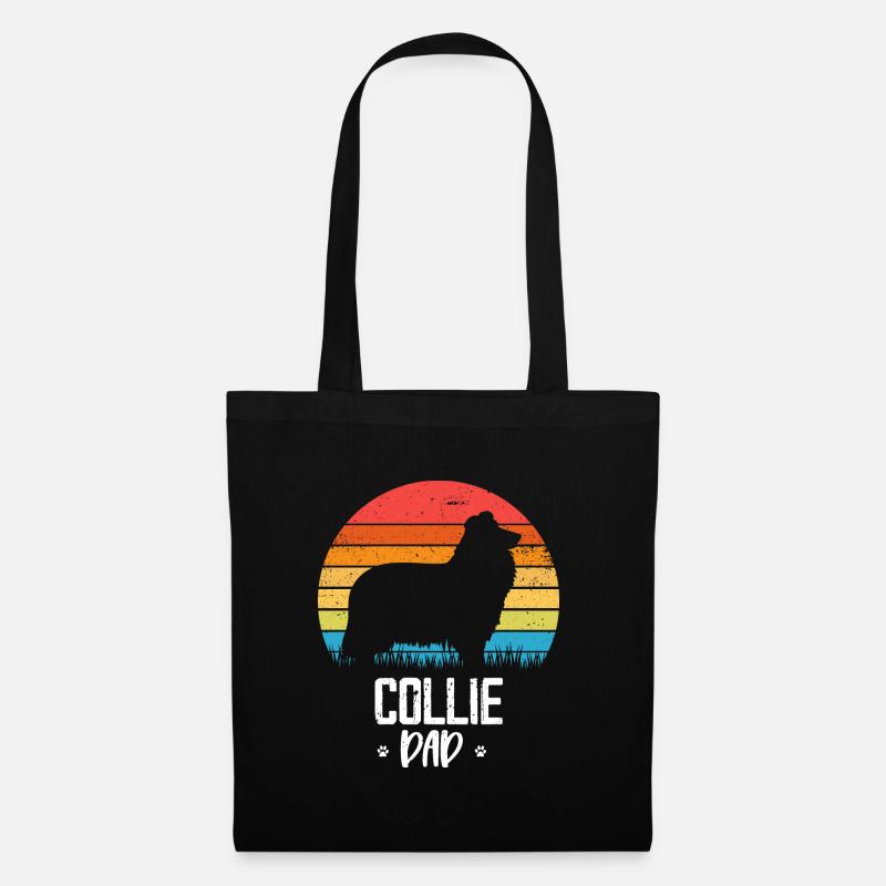 Collie - Stoffbeutel - Schwarz