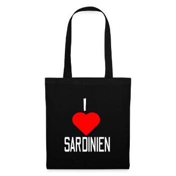 Sardinien Tour 2022 Urlaub T-Shirt Sommer - Stoffbeutel - Schwarz - Vorne