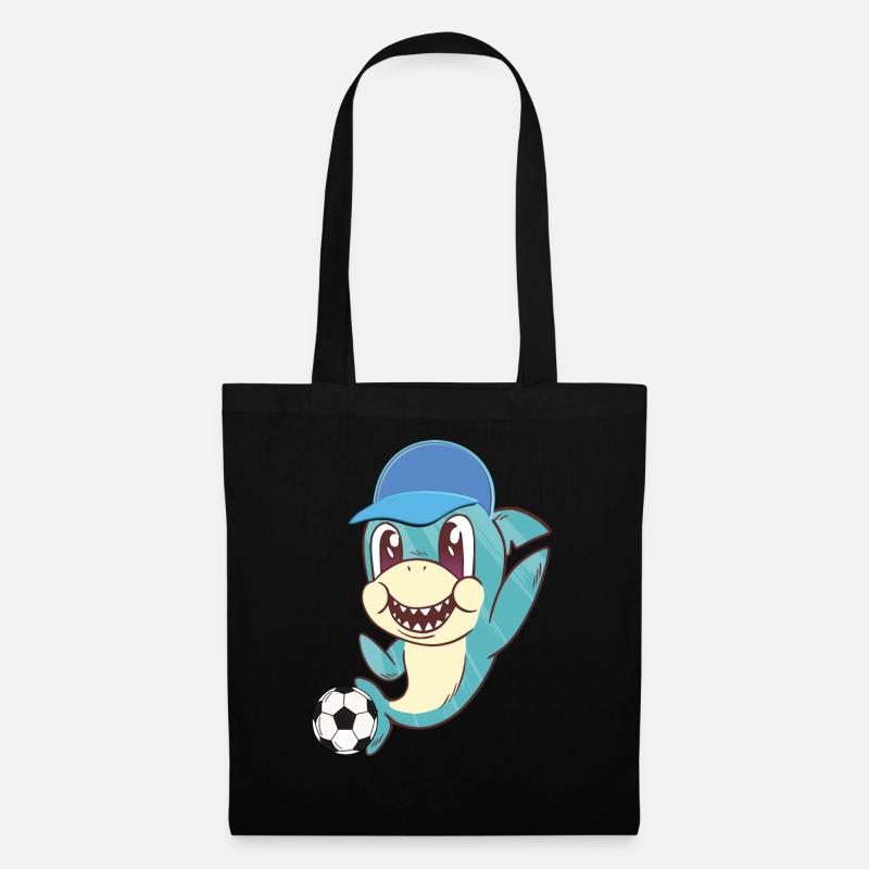 Sharki cap - Sac en tissu - noir