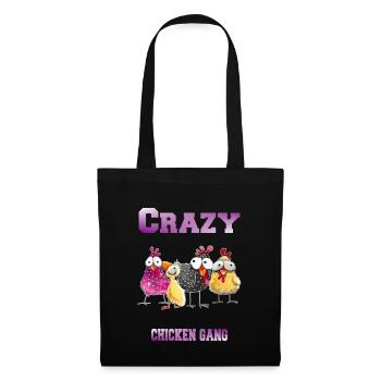 Crazy Chicken Gang - Tote Bag - black - Front