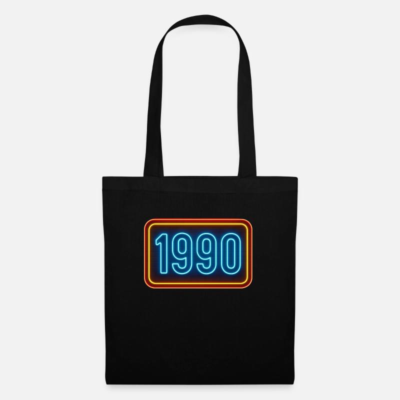 1990 Vintage - Stoffbeutel - Schwarz