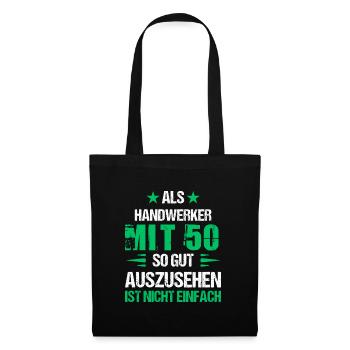 At 50 good looking craftsman - Tote Bag - black - Front