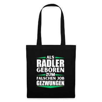 Cyclist landed in the wrong job - Tote Bag - black - Front