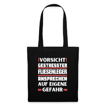 Don't talk to stressed tilers! - Tote Bag - black - Front