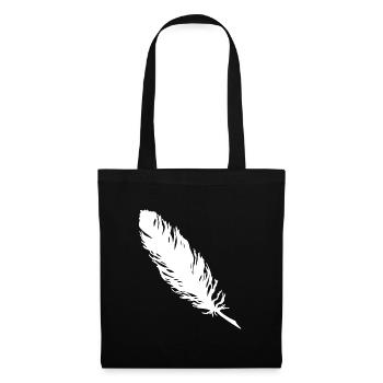 feather - Tote Bag - black - Front