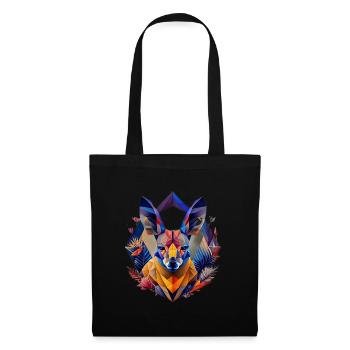 Geometric fauna, kangaroo, geo wild - Tote Bag - black - Front