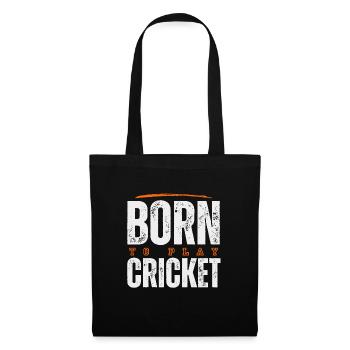 Geboren, um Cricket zu spielen. - Stoffbeutel - Schwarz - Vorne