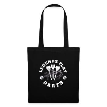 Legends play darts. - Tote Bag - black - Front