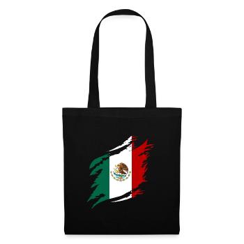 Mexique Drapeau Mexicain Drapeau Mexique Amérique du Sud - Sac en tissu - noir - Devant