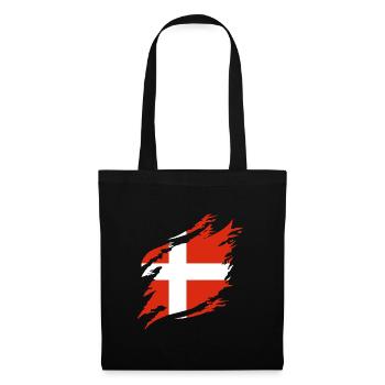 Denmark Flag Scandinavia Danish Flag Travel - Tote Bag - black - Front