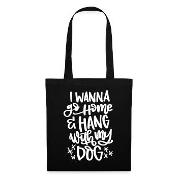 DOGS TOGETHER DOGS DOG HANG SAYINGS MOTIF - Tote Bag - black - Front