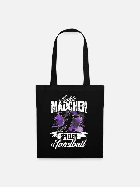 Handball Handballerin Frauen Handball - Stoffbeutel - Schwarz