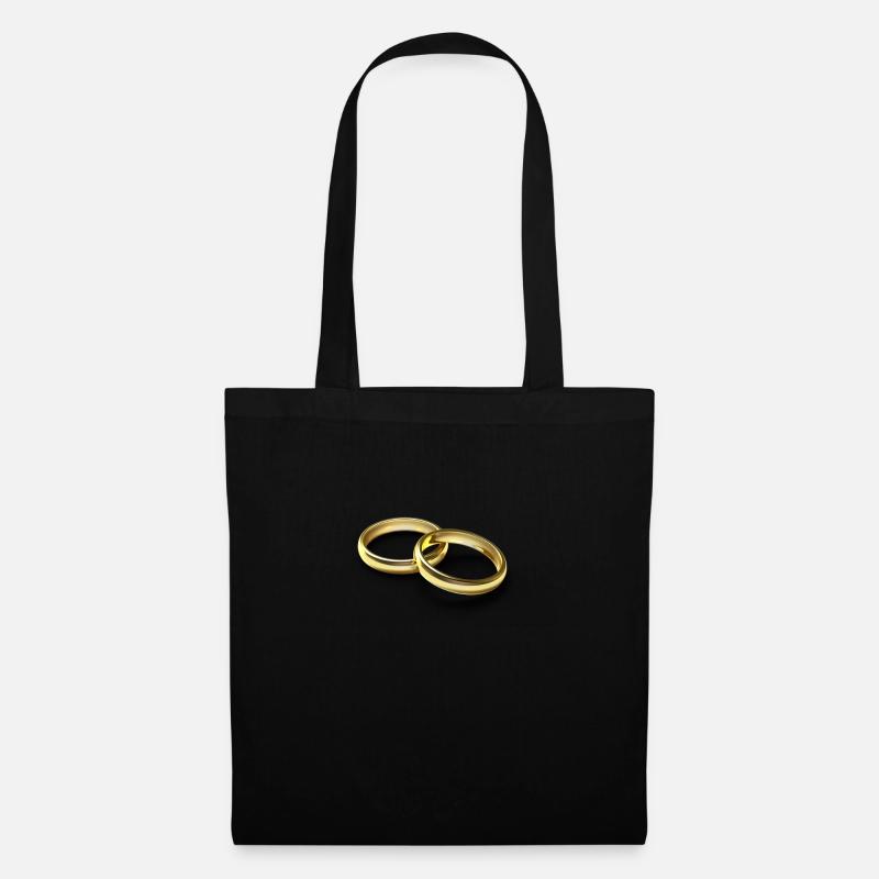 Ringe Gold - Stoffbeutel - Schwarz