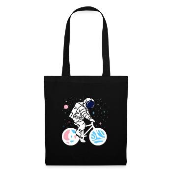 Astronaute transgenre à vélo Trans Prid - Sac en tissu - noir - Devant