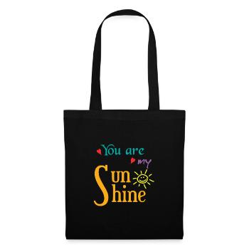 Tu es mon Rayon de soleil - Sac en tissu - noir - Devant