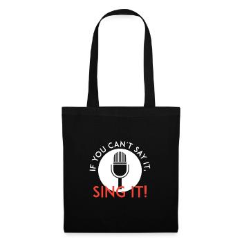 Sing it - Tote Bag - black - Front