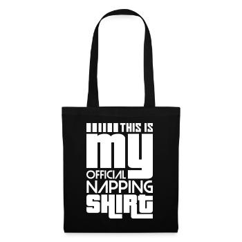 C'est ma chemise officielle de sieste - Sac en tissu - noir - Devant