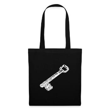 Vintage ancient rusty rustic house keys - Tote Bag - black - Front