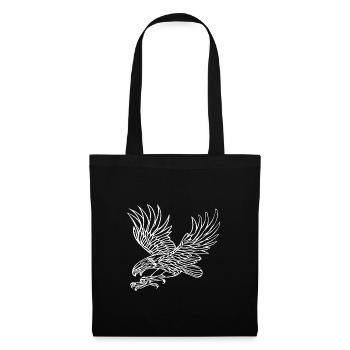 Eagle in grabbing flight for bird lovers and falconers - Tote Bag - black - Front