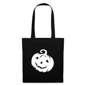 Pumpkin face - scary Halloween costume - Tote Bag - black - Front