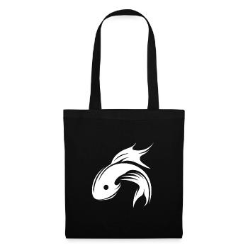 Fish Portrait Tattoo - Tote Bag - black - Front