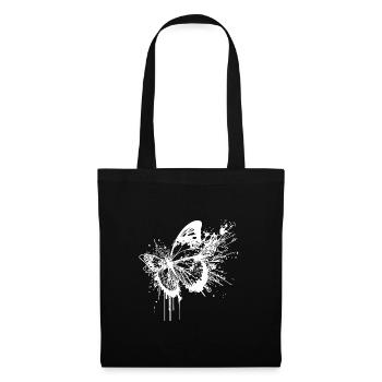 Splash Tattoo Tinte Schmetterling - Stoffbeutel - Schwarz - Vorne