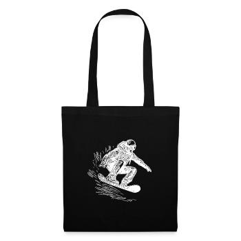 Snowboarding Jump Style Krasser Snowboard Move - Sac en tissu - noir - Devant