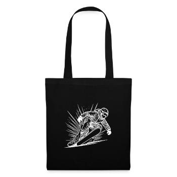 Style de snowboard Mouvement de snowboard impressionnant - Sac en tissu - noir - Devant