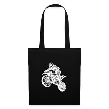 Machine de saut de route de terre de course de moto tout-terrain - Sac en tissu - noir - Devant