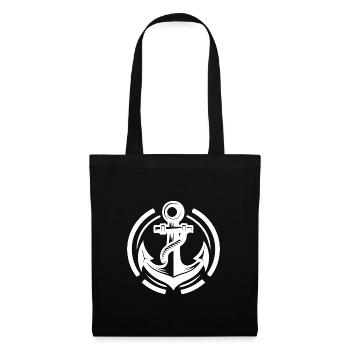 Vintage Old Wet Anchor with Thick Rope - Tote Bag - black - Front