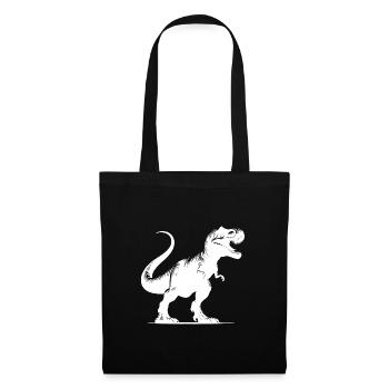Dinosaure T-Rex massif - Tyrannosaurus Dino - Sac en tissu - noir - Devant