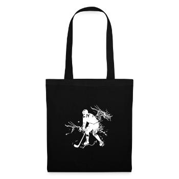 Ice hockey player in an ice cloud - Tote Bag - black - Front