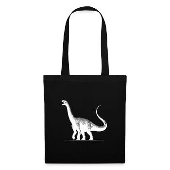 Giant Dino Diplodocus sauropod dinosaur - Tote Bag - black - Front