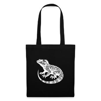 Bearded Dragon Tribal Tattoo Style Disguise - Tote Bag - black - Front