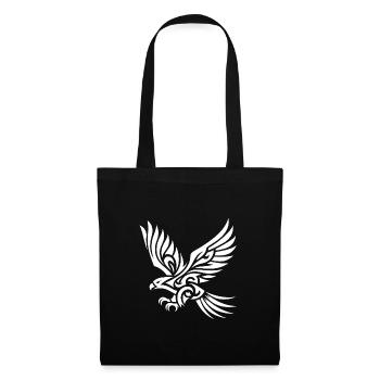 Elegant Tribal Eagle on Tattoo Wings - Tote Bag - black - Front
