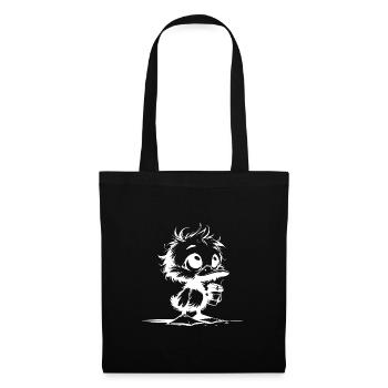 Cute Ducks Baby with Coffee Mug - Tote Bag - black - Front