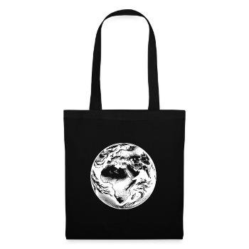 Astronauts View Earth Space Europe Africa - Tote Bag - black - Front