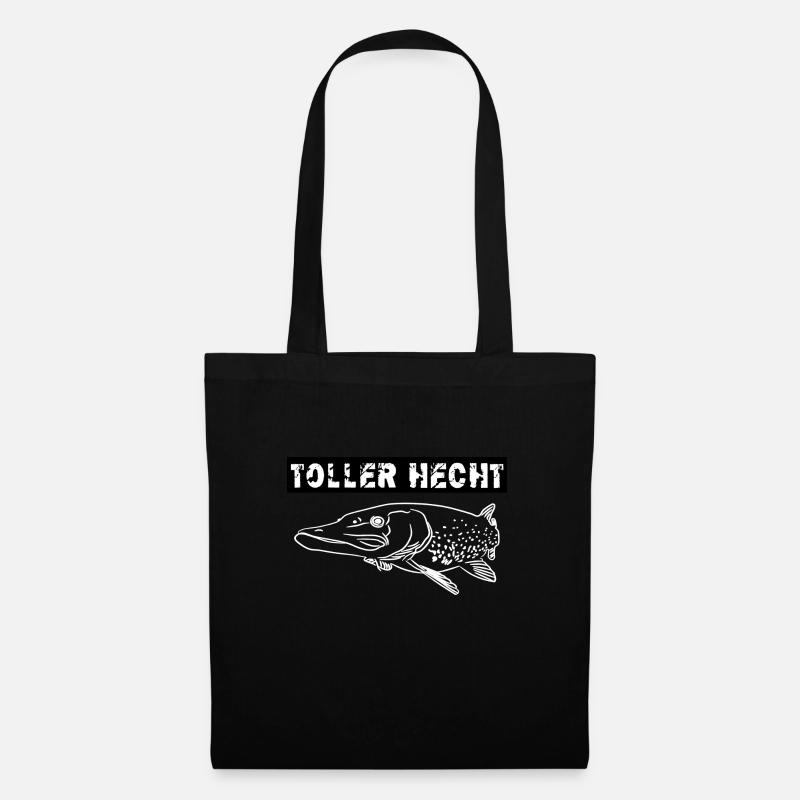 Angeln - Stoffbeutel - Schwarz