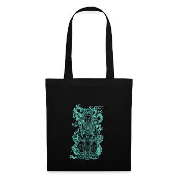 manière asiatique - Sac en tissu - noir - Devant