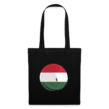 Ungarn Flagge Ungarische Fahne Balaton Hungary - Stoffbeutel - Schwarz - Vorne