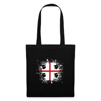 Sardinia Flag Klecks Sardinian Flag Splash - Tote Bag - black - Front